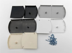 Cubiertas para perfiles de aluminio con tornillos